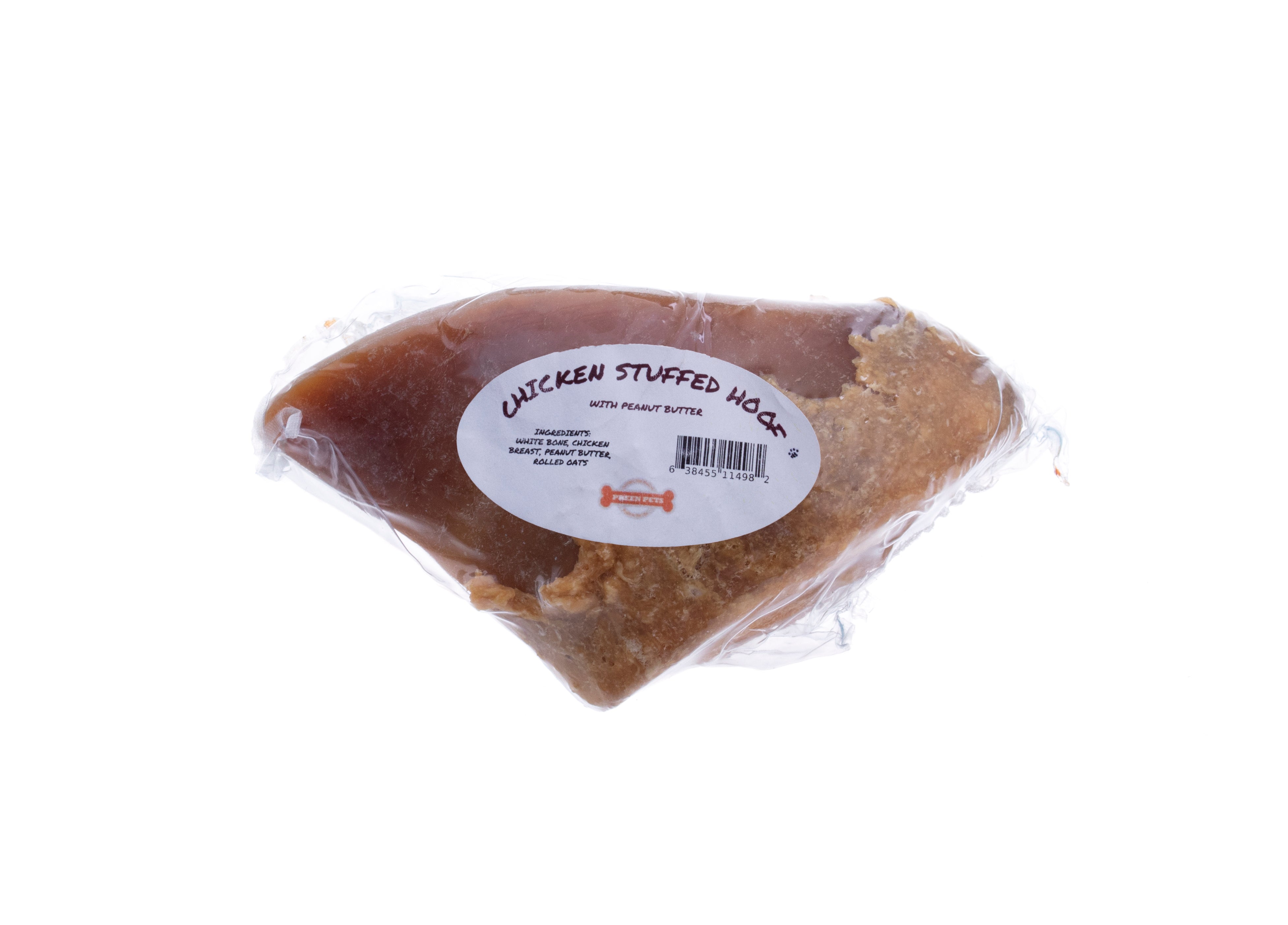 Hooves Dog Chew Stuffed Chicken Breast & Peanut Butter