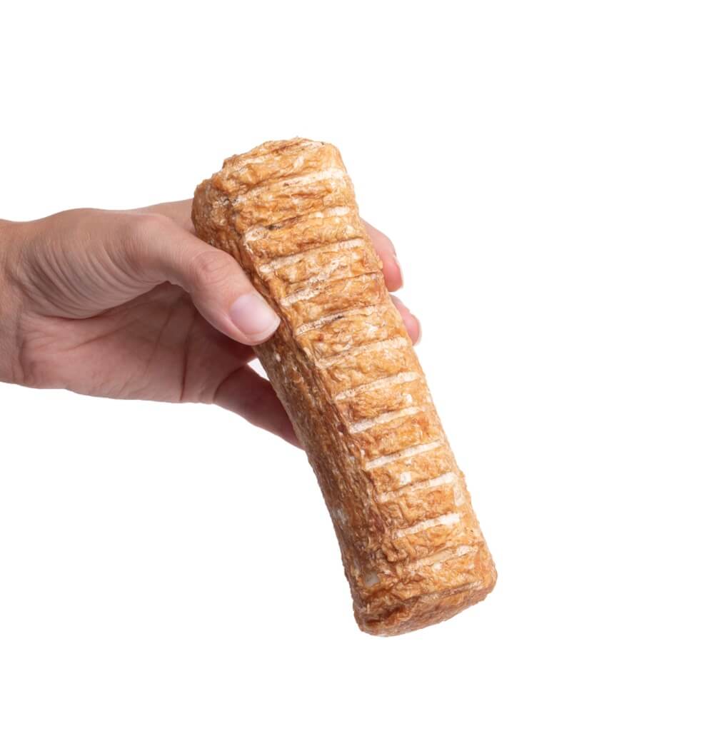 6 Inch White Bone Wrapped Chicken Breast Dog Treat – Peanut Butter