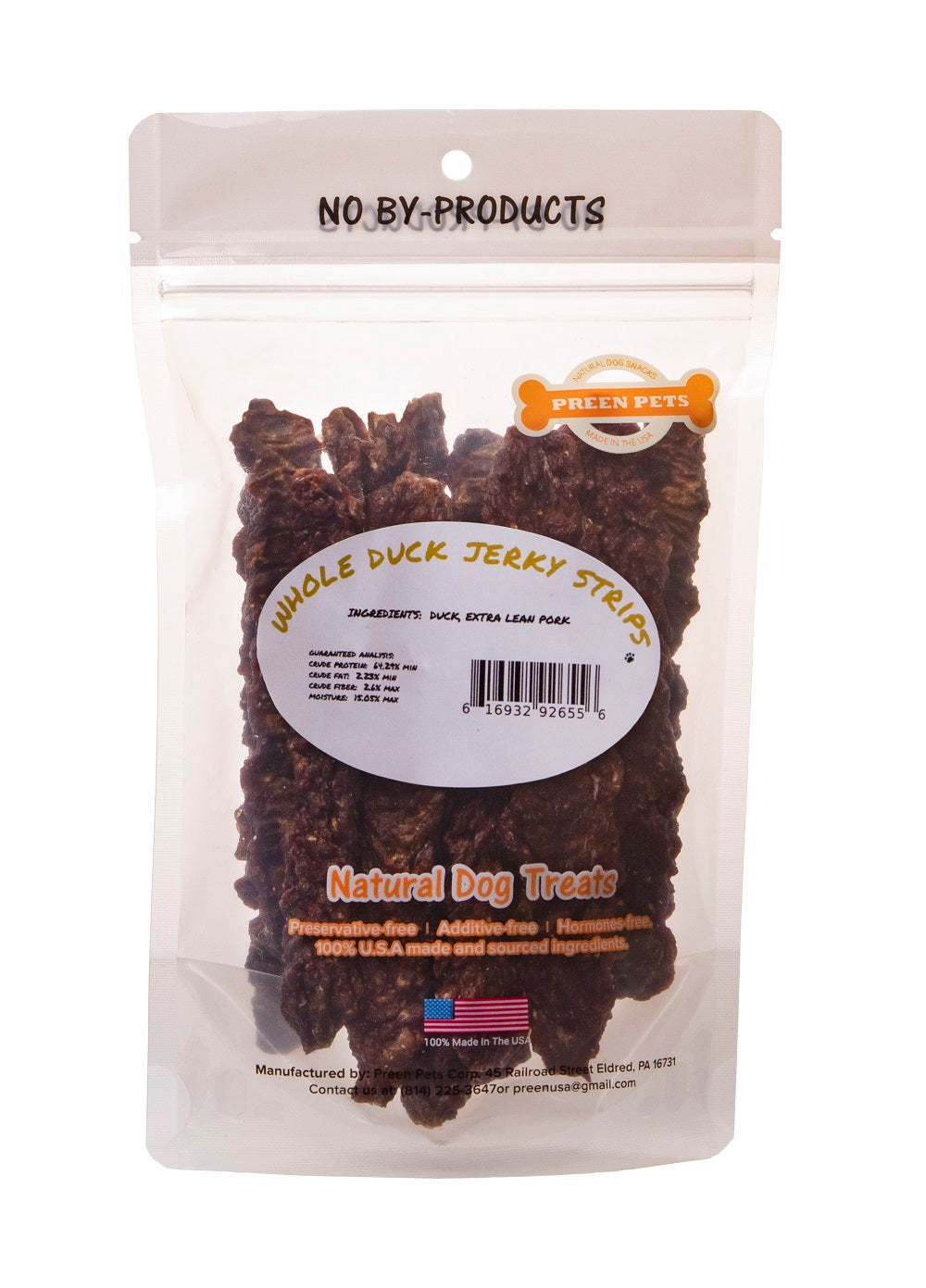 Duck Jerky Strips with Pork